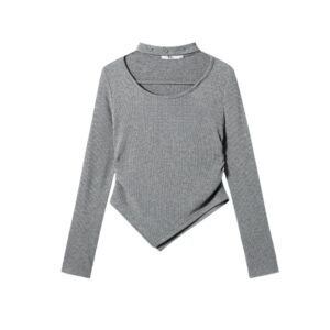 Irregular Halterneck Long Sleeves