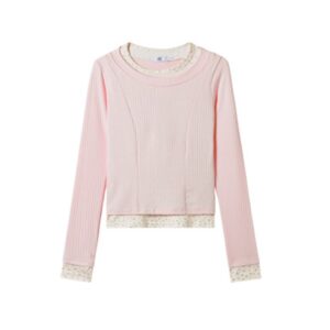 Floral Round Neck Long Sleeves