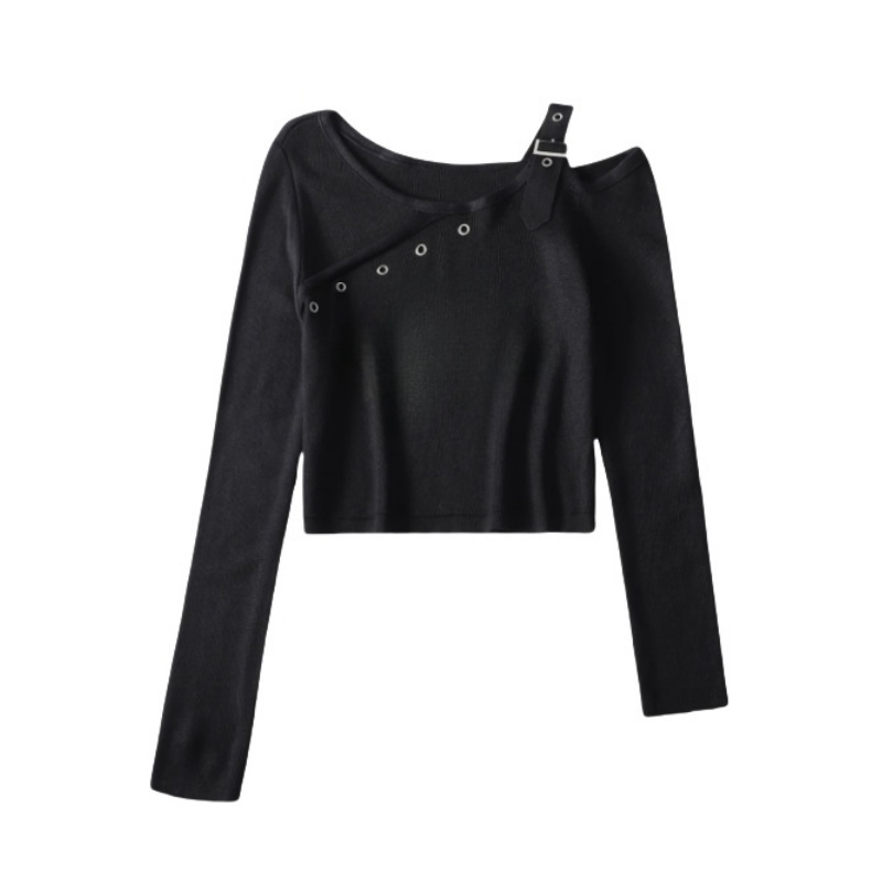 Trendy Black Long Sleeves