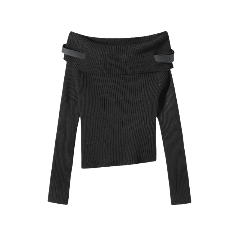 Slim Off-Shoulder Long Sleeves